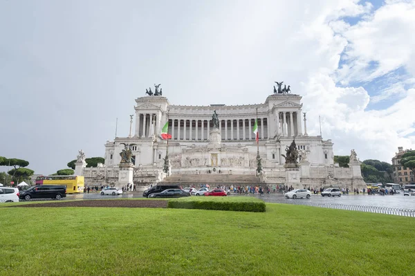 Roma Italia Octubre 2018 Monumento Vittorio Emanuele Plaza Venecia Piazza — Foto de Stock