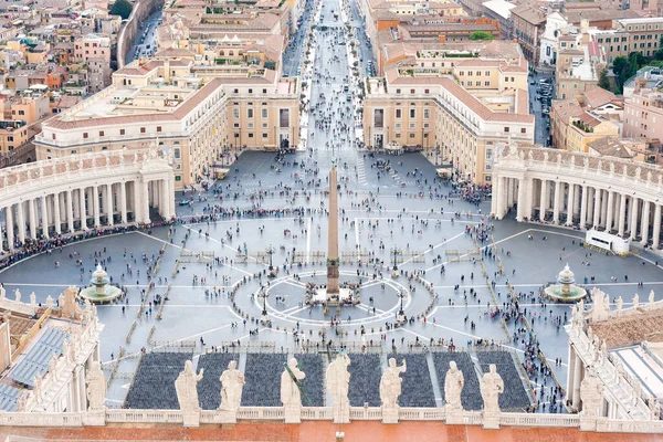 Ciudad Del Vaticano Octubre 2018 Vista Aérea Plaza San Pedro — Foto de Stock