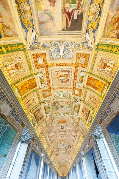 Ottobre 2018 Galleria Mappe Geografiche Del Museo Vaticano Vaticano — Foto Stock