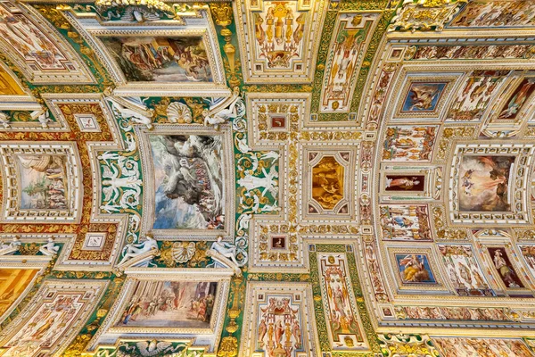 Oktober 2018 Galleri Med Geografiska Kartor Vatikanmuseumet Vatikanstaten — Stockfoto