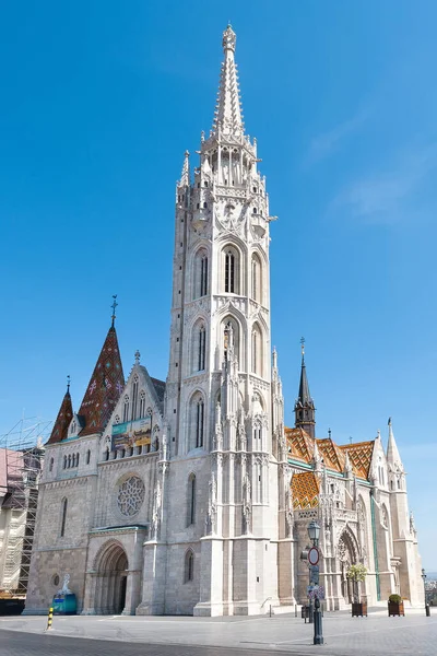 Будапешт Венгрия Апреля 2020 Года Церковь Успения Буда Церковь Маттиаса — стоковое фото