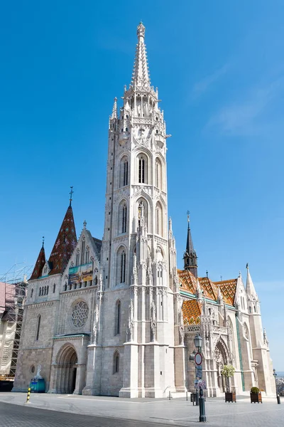 ハンガリーのブダペスト エイプリル24 2020 ブダ城の仮定の教会 またはマティアス教会 — ストック写真