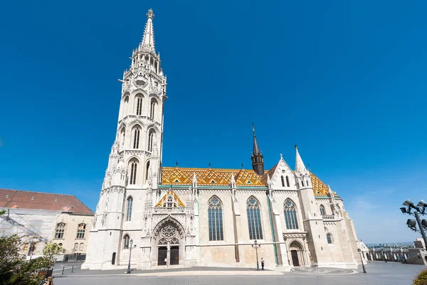 Budapest Ungheria Aprile 2020 Chiesa Dell Assunzione Del Castello Buda — Foto Stock