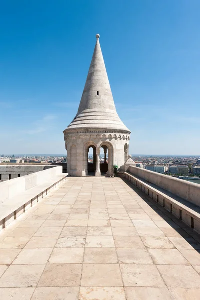 Budapest Ungarn April 2020 Fischerbastion Budapest Ungarn Fisherman Bastion Ist — Stockfoto