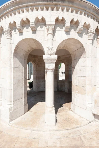 Budapest Ungarn April 2020 Fischerbastion Budapest Ungarn Fisherman Bastion Ist — Stockfoto