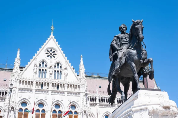 Budapest Maďarsko Duben 2020 Památník Andrassy Gyuly Maďarského Premiéra Maďarského — Stock fotografie