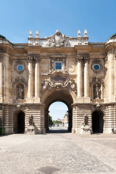 Budapest Ungheria Aprile 2020 Cortile Interno Del Castello Buda Palazzo — Foto Stock