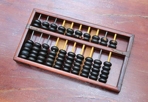 Chinese ABACUS old antique calculator retro finance education — Stock Photo, Image