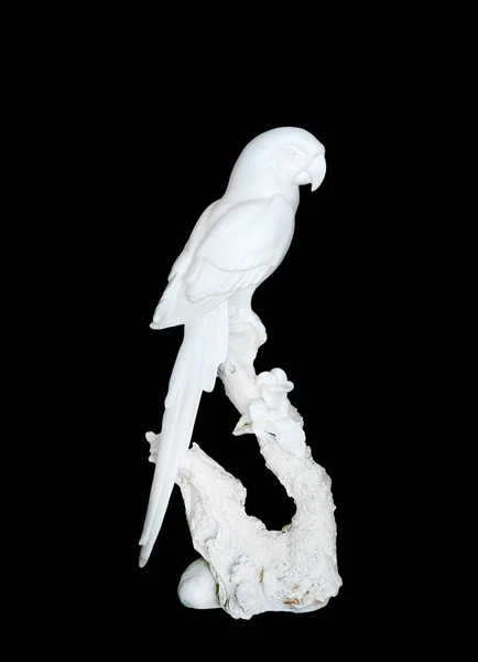 Standbeeld van witte papegaai — Stockfoto