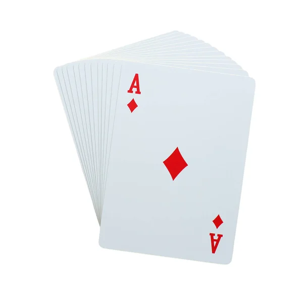 Cartão de diamomds de poker de ases — Fotografia de Stock