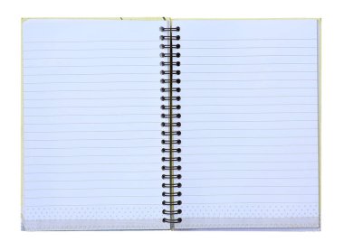 boş defter Üstten Görünüm