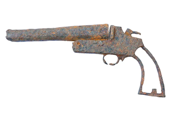 Old rusty and decay handgun — Stock Photo, Image