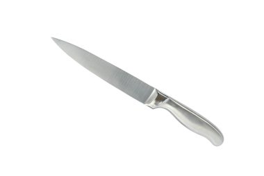Beyaz arka plan üzerinde izole profesyonel mutfak bıçakları