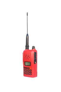Beyaz arka plan üzerinde izole walkie talkie