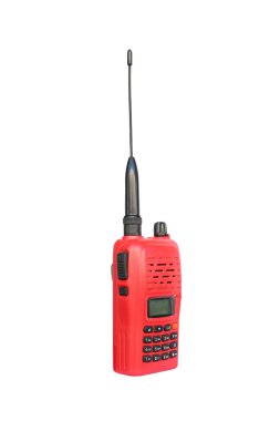 Beyaz arka plan üzerinde izole walkie talkie