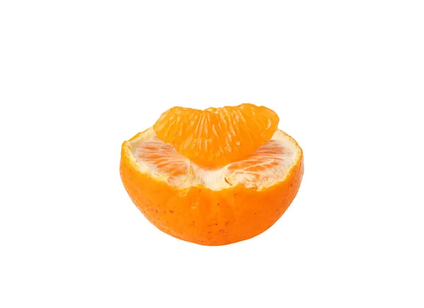 Orange frukt på vit bakgrund — Stockfoto