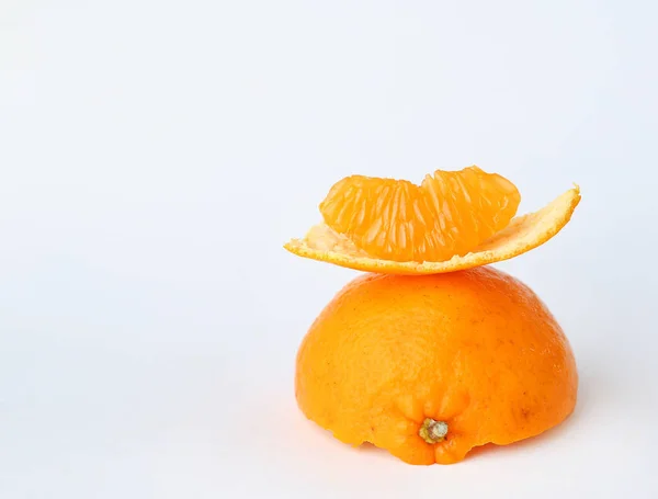 Orange fruit on white background — Stock Photo, Image