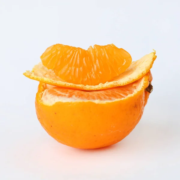 Orange fruit on white background — Stock Photo, Image