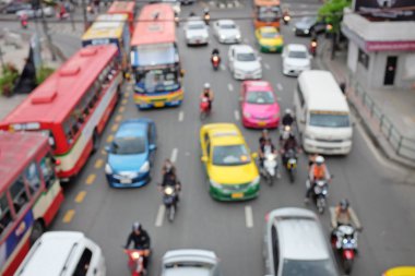 Bulanık trafik sıkışıklığı Bangkok, Tayland