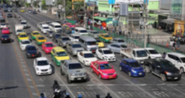 Suddig trafikstockning i bangkok, Thailand — Stockfoto