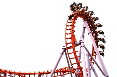 A Roller Coaster Track and Ride clipart