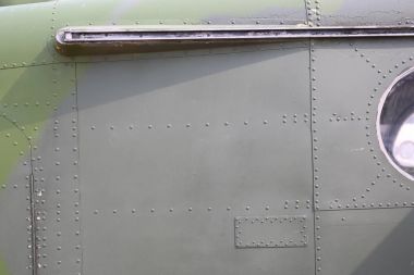 metal surface of military aircraft clipart