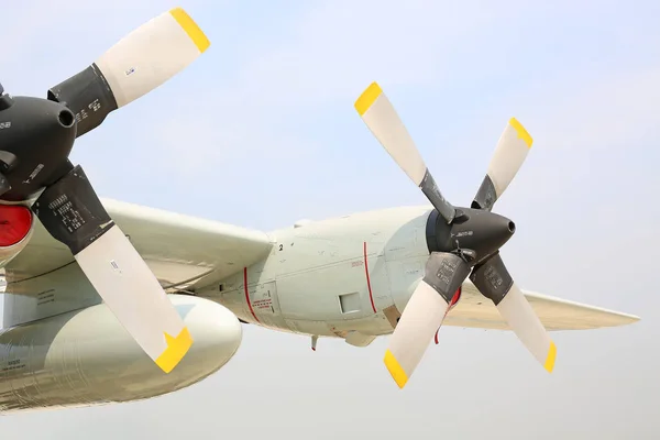 Hélice de detalhe de Lockheed C 130 Hércules — Fotografia de Stock