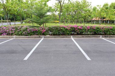 Kamu parkında park alanı.