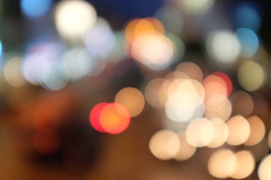 Midtown gece ışık, Bokeh arka plan