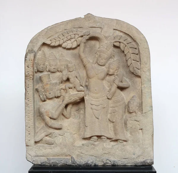 バンコク国立博物館での石の仏の物語 — ストック写真