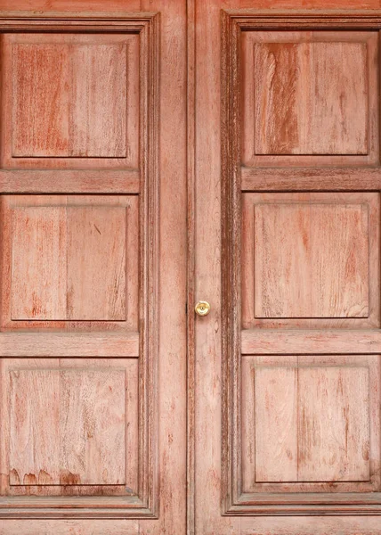 Vecchia porta di legno bloccata — Foto Stock