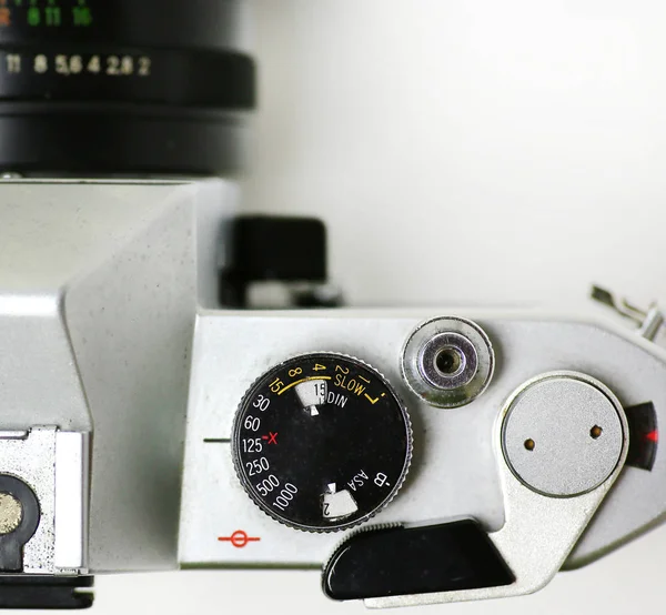 Антикварная камера, деталь ретро-камеры — стоковое фото