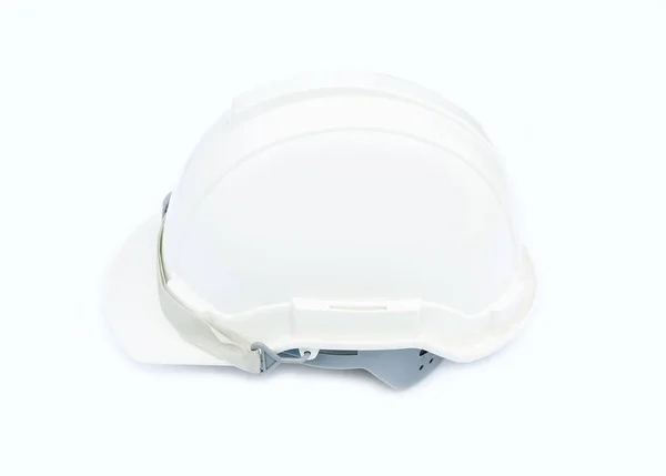 Witte veiligheid helm bouw op witte achtergrond — Stockfoto