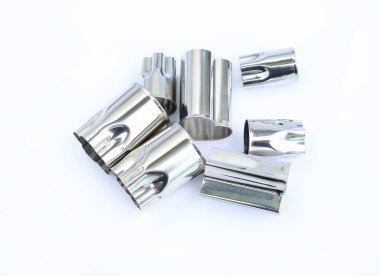 Beyaz arka plan üzerinde izole alüminyum sebze damgası