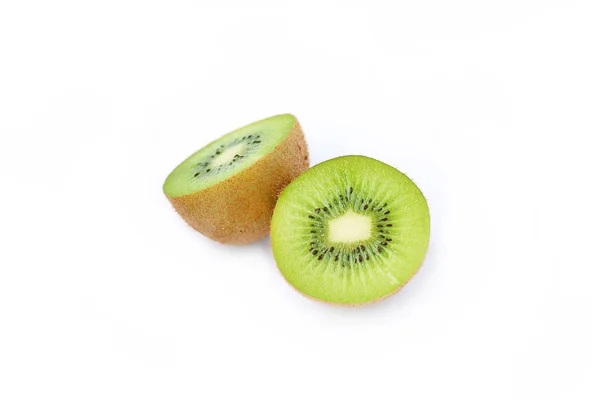 Kiwi fruits dans sur fond blanc — Photo