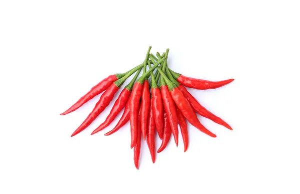 Piments rouges sur fond blanc — Photo