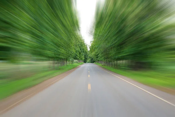 Road zooma In skott Country road — Stockfoto
