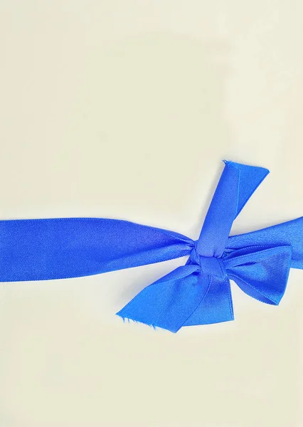 Empty card with ribbon — Stock Photo, Image