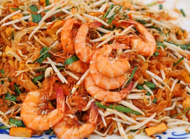 Pad Tay ile karides, Tayland gıda