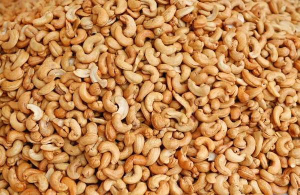 Roasted cashew nuts, top view