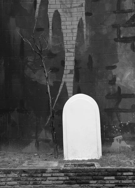 Conceito gravestone, tom preto e branco — Fotografia de Stock