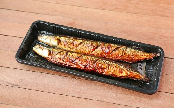 Pasifik saury - Sanma, Japon cuiseine ızgara — Stok fotoğraf