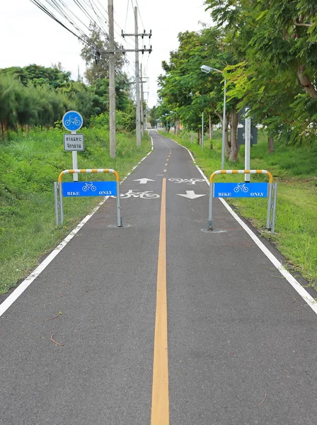 Bike lane only, The sign and icon which is bicycle lanes only