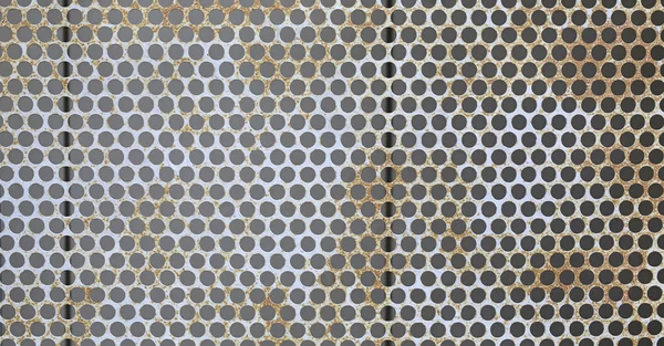 Grille métallique rouillée — Photo