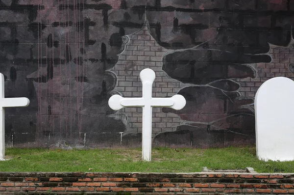 Fond croix pierre — Photo