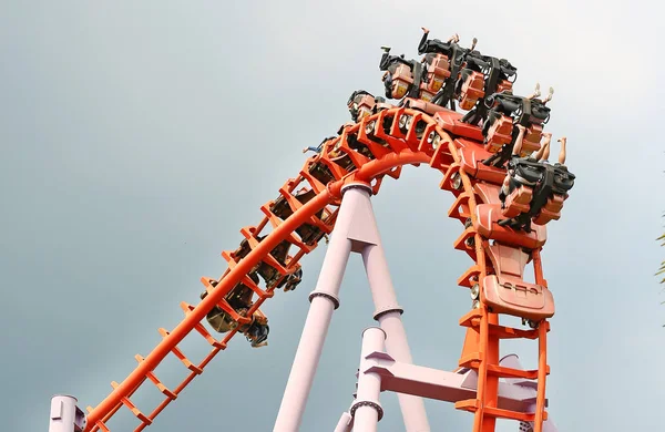 Utwór roller coaster — Zdjęcie stockowe