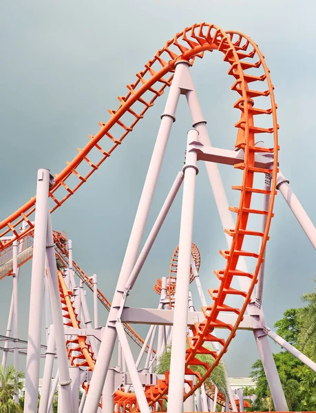 Roller coaster track — Fotografie, imagine de stoc