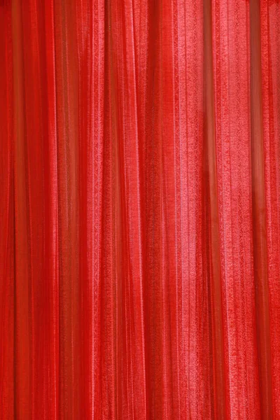 Red curtain fabric background texture — Stock Photo, Image