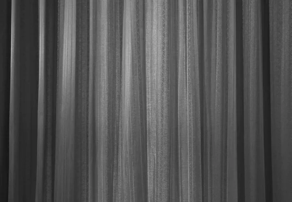 Czarno-białe zasłony tkanina tekstura — Zdjęcie stockowe