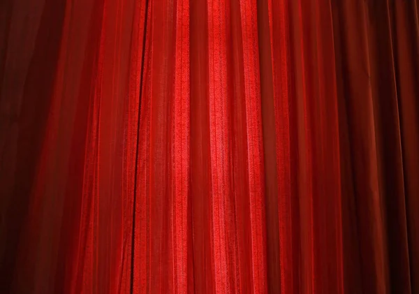 Red curtain fabric background texture — Stock Photo, Image